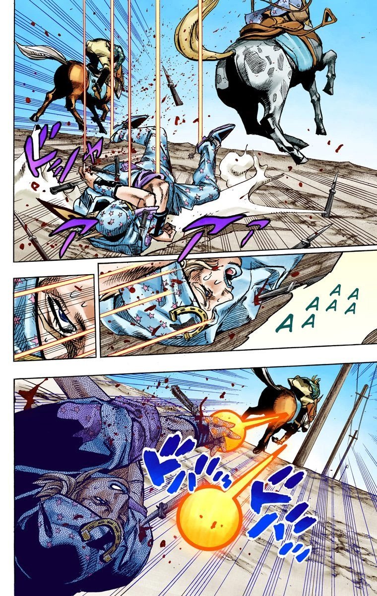 Манга Невероятные Приключения ДжоДжо Часть 7 (Colored) - Глава 91 Страница 14