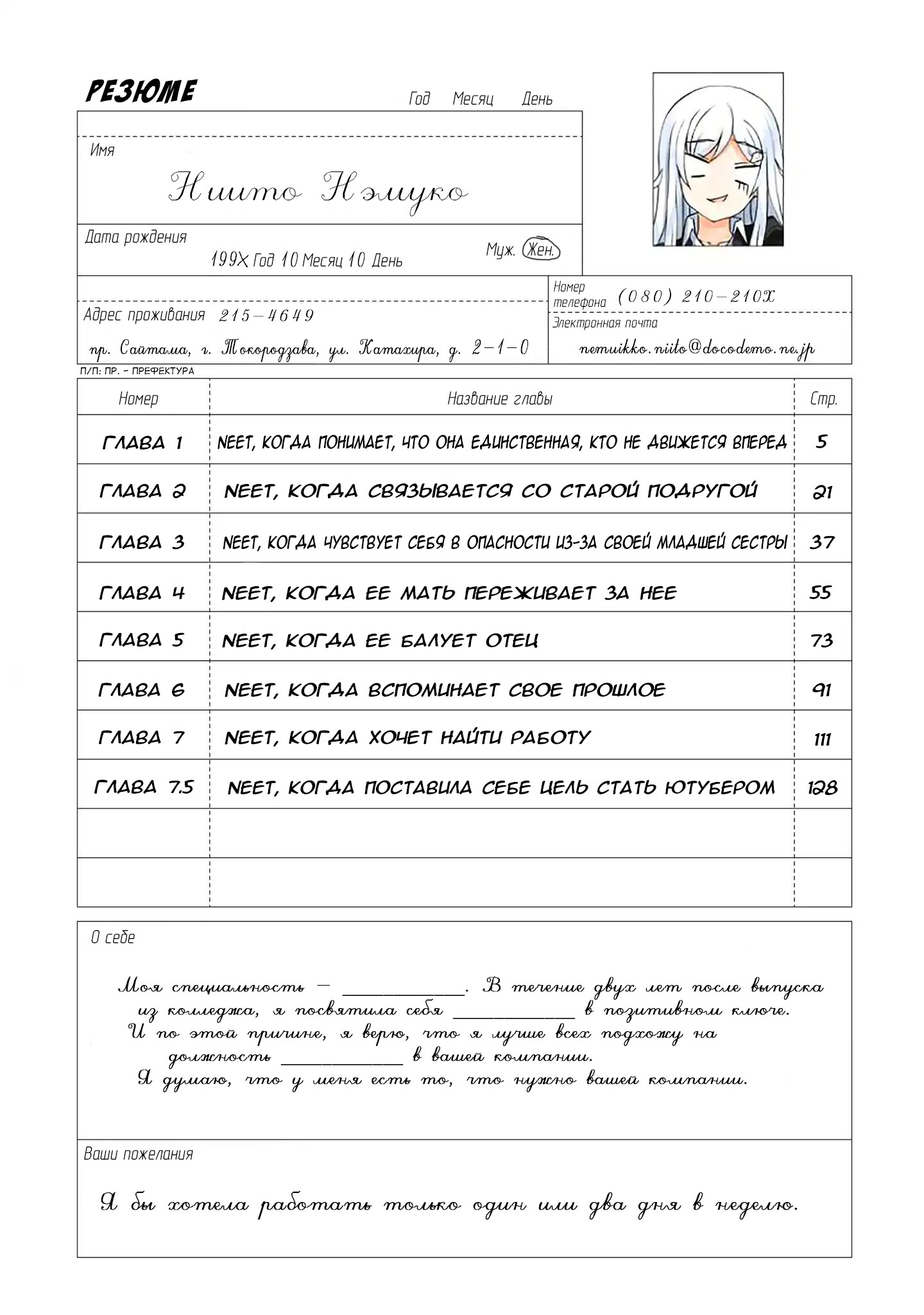 Манга Страдания безработной Нико - Глава 14 Страница 5